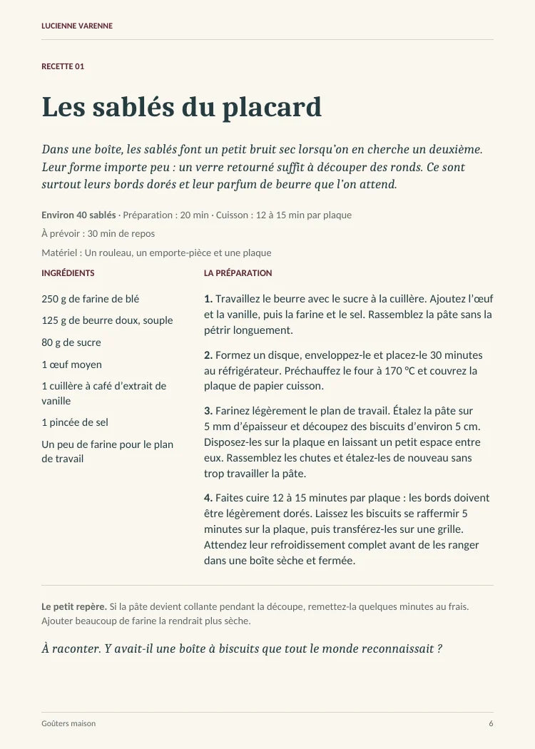 Une recette extraite de Goûters maison — ouvrir en grand
